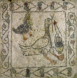 El ganso con el incensario, 1213 (mosaico)
